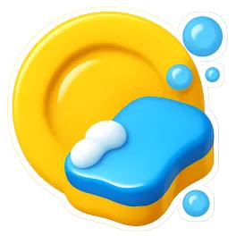 rửa bát 洗碗