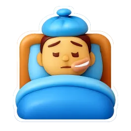 bị bệnh 生病