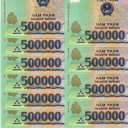 năm triệu 五百万越南盾