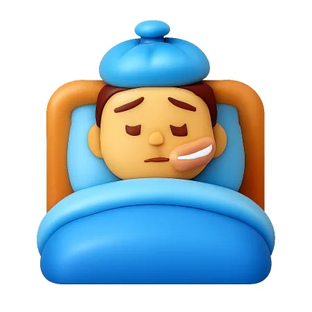 bị bệnh 生病