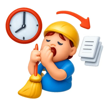 lười biếng trong công việc 怠工