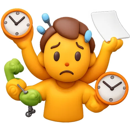 bận rộn lộn xộn 忙乱